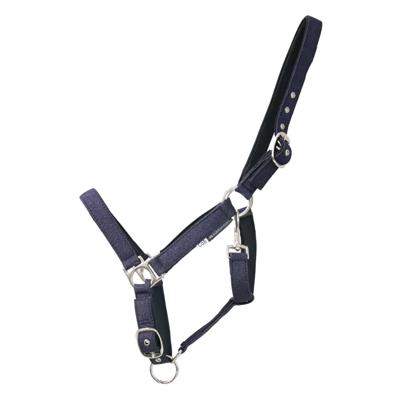 Hy Equestrian Glitzy Headcollar - Navy